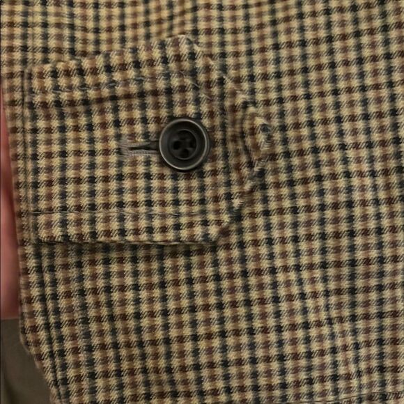 Dries Van Noten Plaid Button Closure Belt Pockets Jacket Luxury - Picture 4 of 15